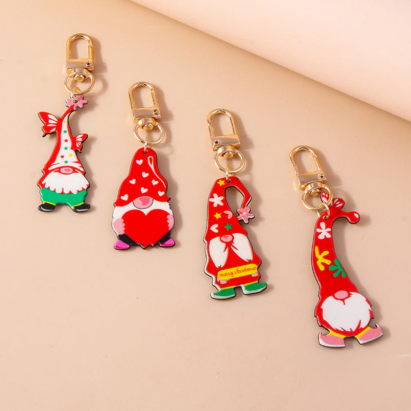 Wholesale Santa Claus Keychain Set